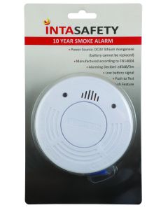 Intasafety 10 Year Smoke Alarm Detector SMO008