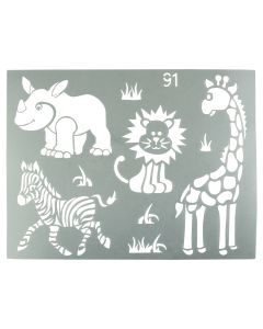 Granny B's Safari Stencil Tile 280 x 215mm STNC91