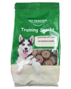 Pet Rewards Dog Soft Rings With Lamb 500g CH9170