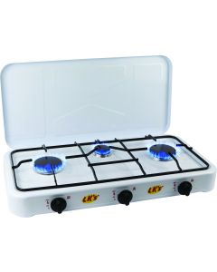 Lk's 3 Burner Hotplate With Lid Gas Stove 210/13