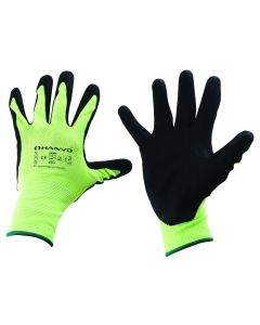 Hanvo Hi-Viz General Handling Nitrile Gloves Size 8 NX304/8