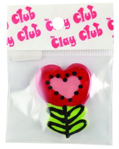 The Clay Club Assorted Clay Heart Flower Mosaic Tiles - FLO-030