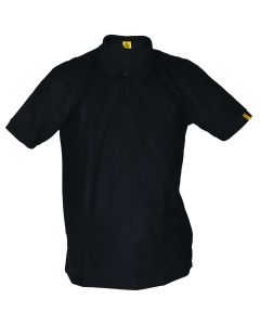 Dromex Black Pique Golf Shirt Large PC0345T/L