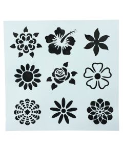 Unlimited Ideas Flower Collection Stencil 210 x 225mm 1006-01