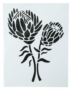 Unlimited Ideas 2 Proteas Stencil 180 x 248mm 1009-02