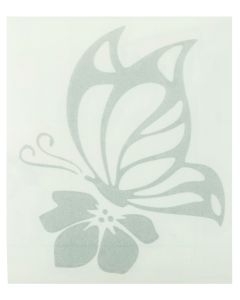 Unlimited Ideas Frosted Butterfly on a Flower Sticker 809/04/88