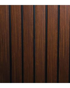 Upper Edge 3D Willow Black Wall Slat Panel 2400 x 122 x 12mm CLAD-3DW/CLAD-Willow