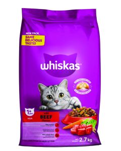 Whiskas Beef Cat Food 2.7kg 456130