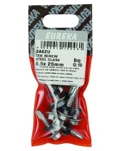 Eureka Class 4 Steel Tek Screw 5.5 x 25mm - 10 Pack 3A62U 