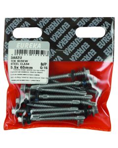 Eureka Class 4 Steel Tek Screw 5.5 x 65mm - 15 Pack 3A82U 