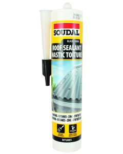 Soudal 270ML Black Roof Repair Sealant 123573