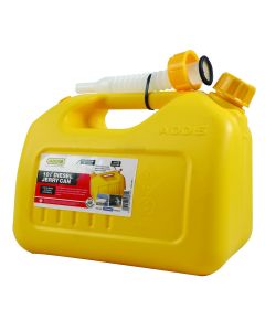 Addis 10L Plastic Yellow Diesel Jerry Can with Spout 7436YL 