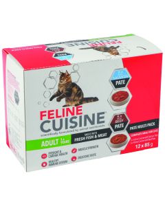 Feline Cuisine Beef & Salmon Wet Cat Food 12 Pack RD569985