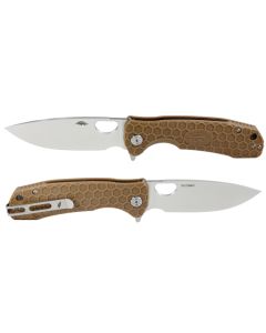 Honey Badger Large Tan Flipper Knife FL-TAN HB1002