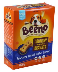 Beeno Small Peanut Butter Dog Biscuits 800g 87705