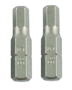 Eureka Hex Bit Size 5 6.5x25mm 2Pk 4BC12U