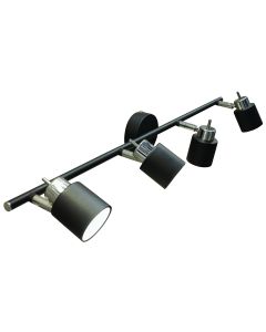 Philips Black meranti Bar 4 Light Spotlight 