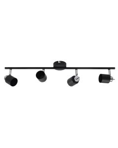 Philips Black meranti Bar 4 Light Spotlight