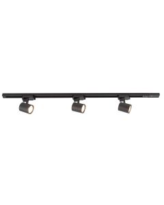 Bright Star Black Aluminum Track Light 3 Light S410/3