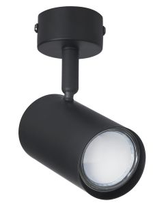 Bright Star Matt Black 1 light Spotlight S176/6
