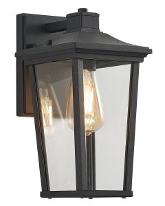 Bright Star Black & Angled Glass Down Facing  Lantern Light L535