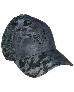 Bosbul 3D Black/Grey Camo Bull Flexfit BC3B