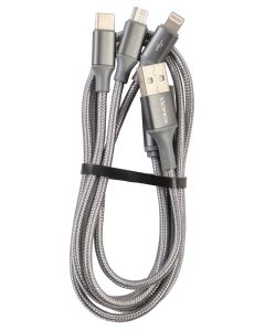 Romoss Grey 3 In 1 to USB Cable 1m CB25A-63-G23