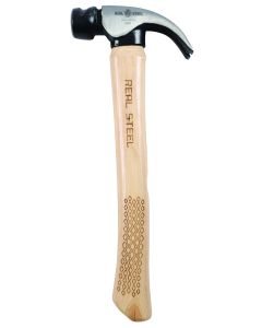 Real Steel Claw Curved Hammer Wood Hick Handle 450g RSH0401