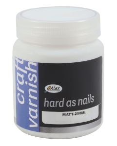 Atlas Paints  Hard As Nail Matt Varnish 250ml HVM-250ML