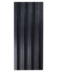 Upper Edge Black Alpine 3D Wall Slat Panel 2400 x 160 x 24mm CLAD-WPC-BLK/ALP2,4