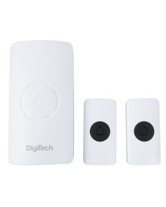 Digitech Wireless White Door Chime With 2x Transmitters DT-S15