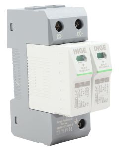 Inge 2-Pole 1000V DC DIN Lighting + Surge Protector G2040PV-B+C/7/1000-2P