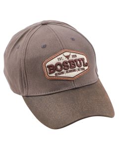 Bosbul 2 tone Grey & Brown Cap With EMB Badge TTGB