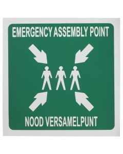 Chromadek Assembly Point Sign 440 x 440mm