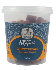 Jock Happy Happies Chewy Boerewors Dog Treats 500g DT1026