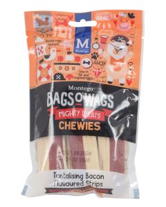 Montego Bags O Wags Bacon Strips Dog Treats 120g BWBS120