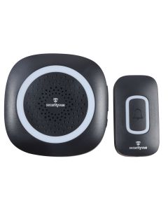 Securityvue Black Wireless Door Chime SVWDC7