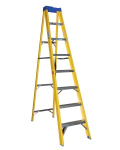 Mundo 8 Step Partial A-Frame Fiberglass Ladder MUF1008