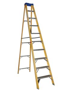Mundo 10 Step Partial A-Frame Fibreglass Ladder MUF1010
