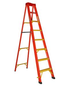Mundo 8 Step Full A-Frame Fibreglass Ladder BAFF1008
