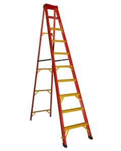 Mundo 10 Step Full A-Frame Fiberglass Ladder BAFF1010