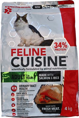 Feline Cuisine Salmon Rice Adult Cat Food 4kg RJ520040 Chamberlain