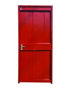 Robmeg Combination Red Steel Door Left Hand Mortice Lock Open Out 115x813x2023 SDF303