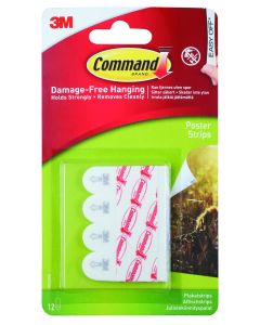 3M Command  Poster Strips 12S/PK 17024