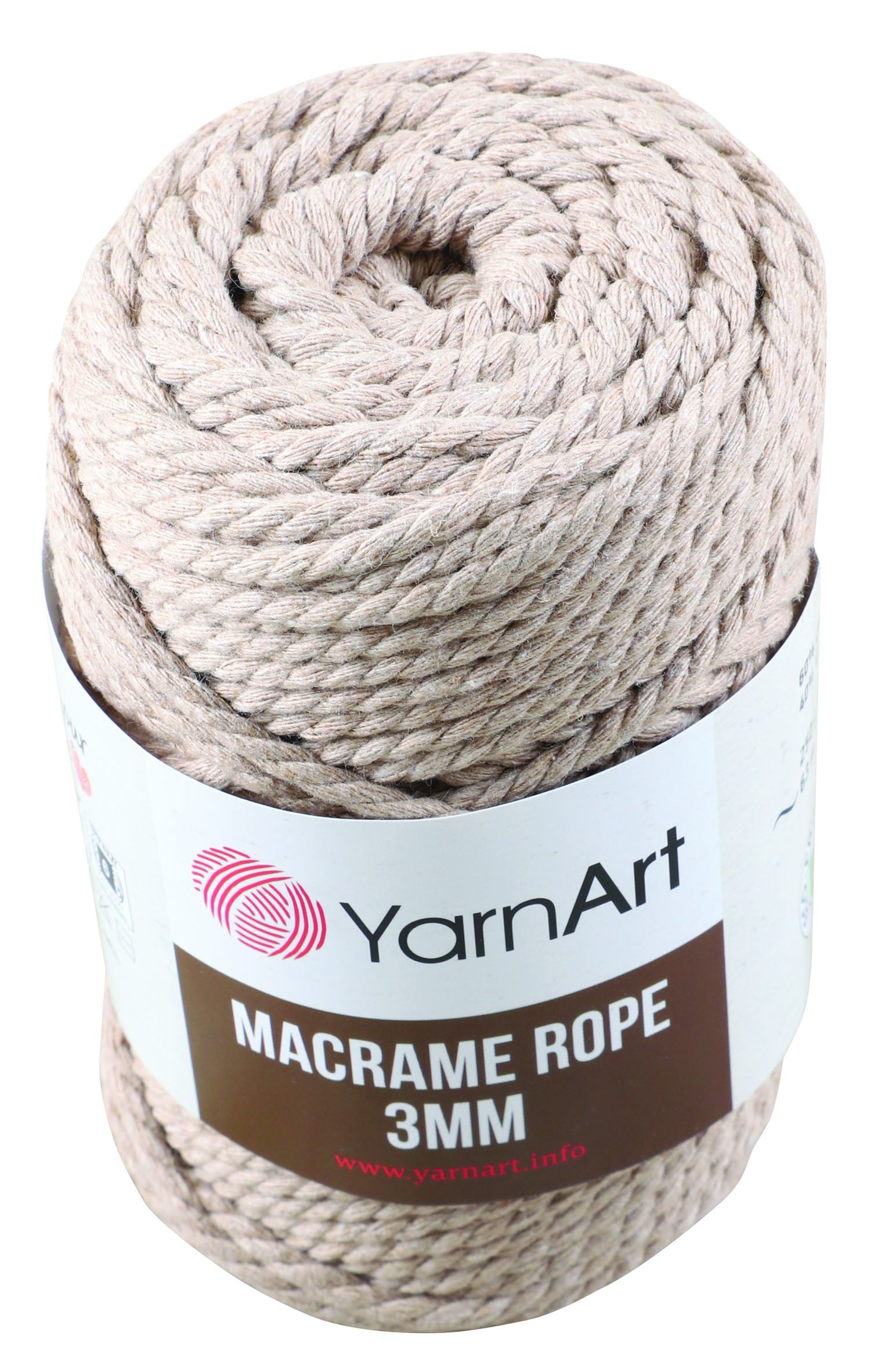 Macrame String Beige 3mm - 250g